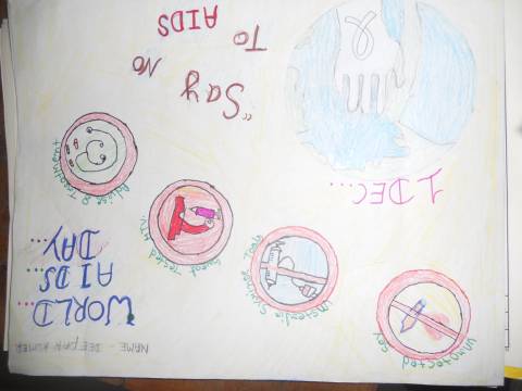 HiV AIDS DRAWING COMPETETION photo