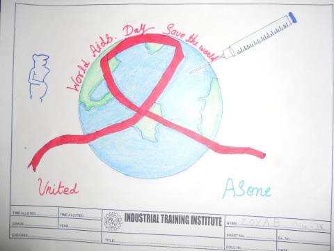 HiV AIDS DRAWING COMPETETION photo